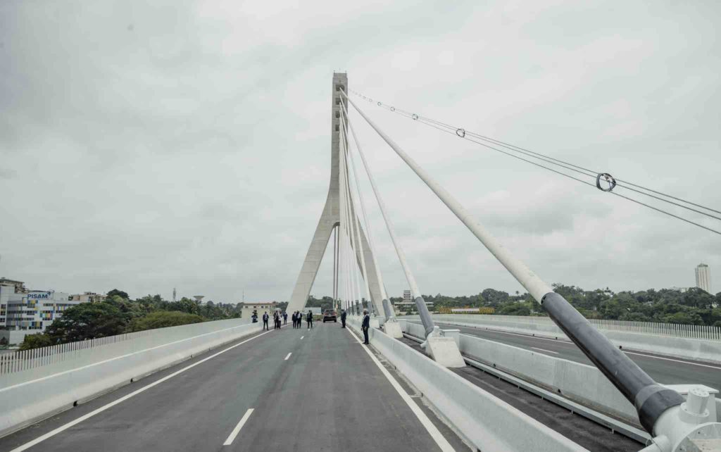 Maroc-Côte d’Ivoire - le pont de Cocody à Abidjan inauguration par Alassane Ouattara 2