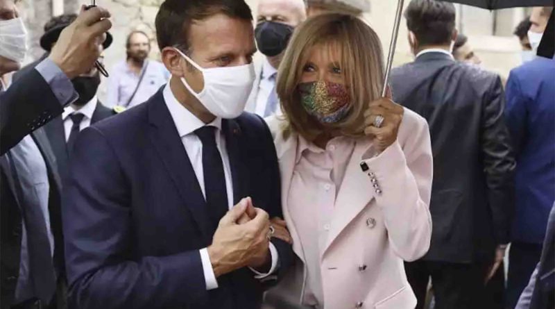 Le masque de Brigitte Macron est signé Mehdi Qotbi