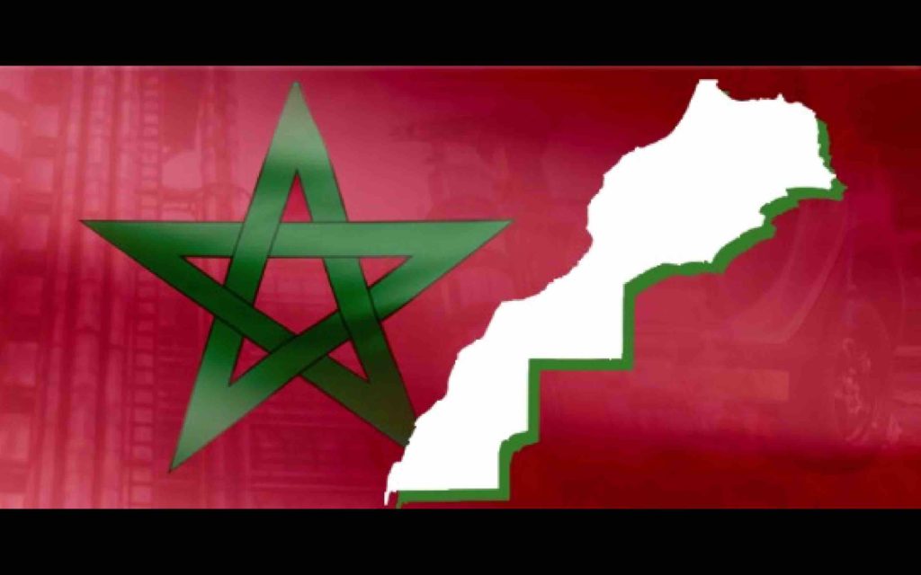 Maroc Morocco carte map drapeau flag