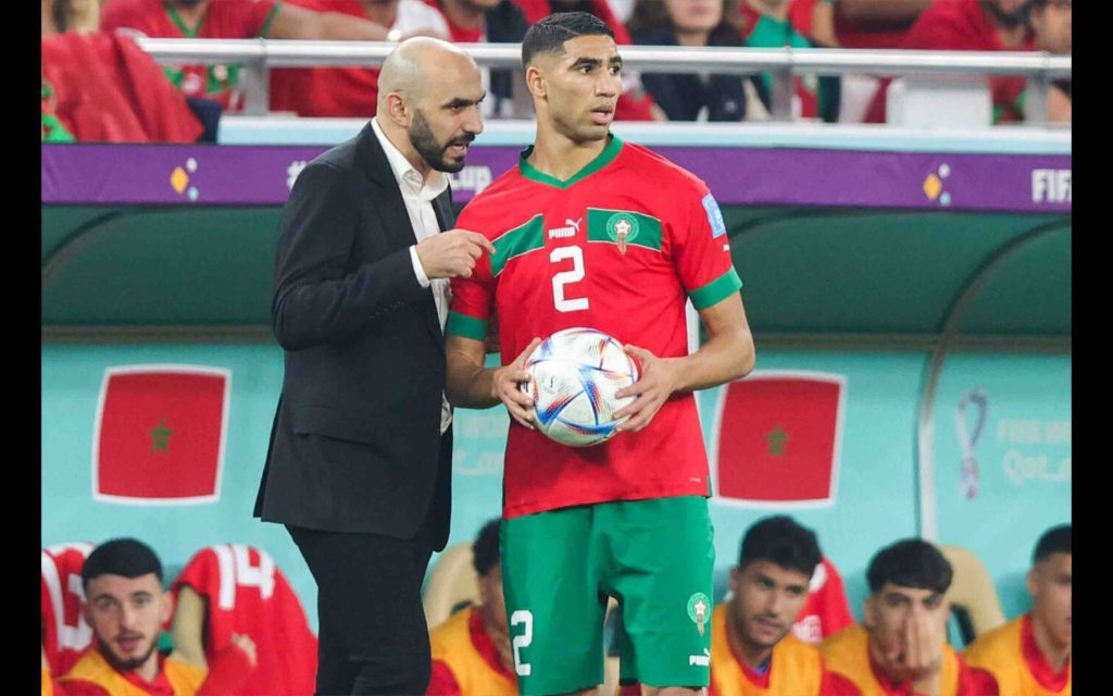 Walid Regragui Achraf Hakimi Maroc Morocco