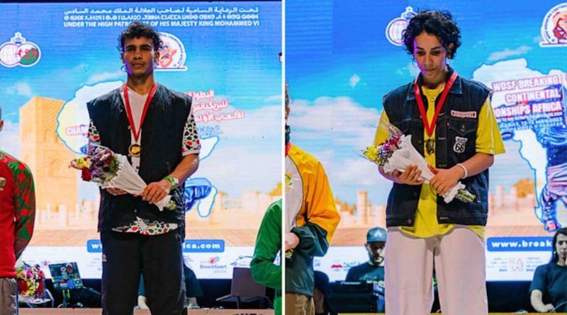 breakdance: le Maroc remporte les 2 titres hommes et dames du Championnat d'Afrique