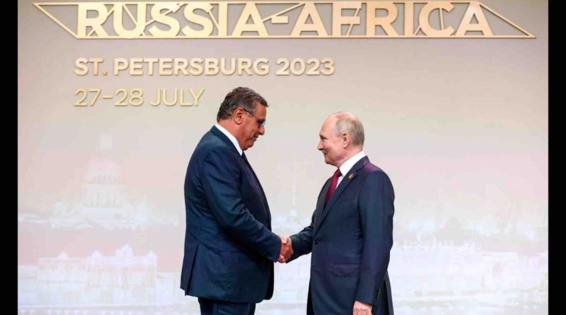 Vladimir Poutine Aziz Akhannouch Maroc Russie Morocco Russia Afrique Africa