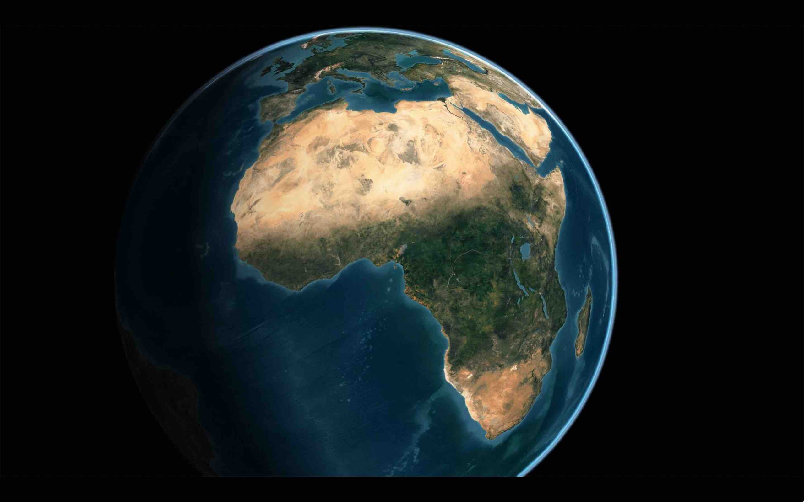 monde Afrique carte continent africain Terre