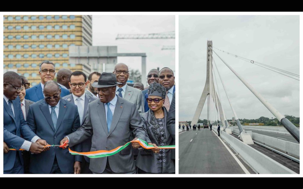 Maroc-Côte d’Ivoire : le pont de Cocody à Abidjan inauguration par Alassane Ouattara