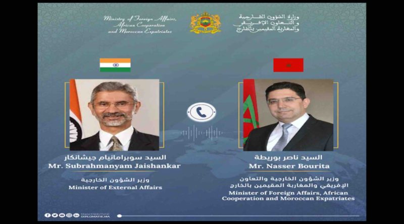 Maroc Inde Nasser Bourita Subrahmanyam Jaishankar Morocco India