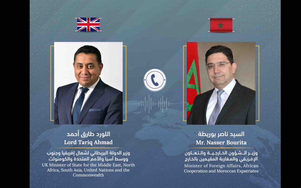 Nasser Bourita et Lord Tariq Ahmad de Wimbledon