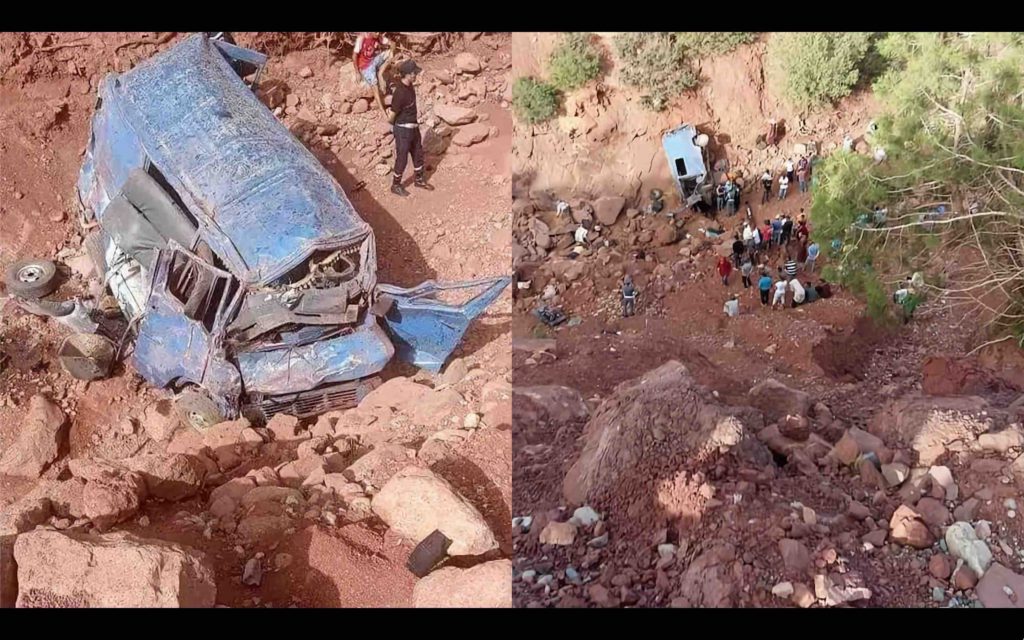 accident de la route à Demnate Maroc