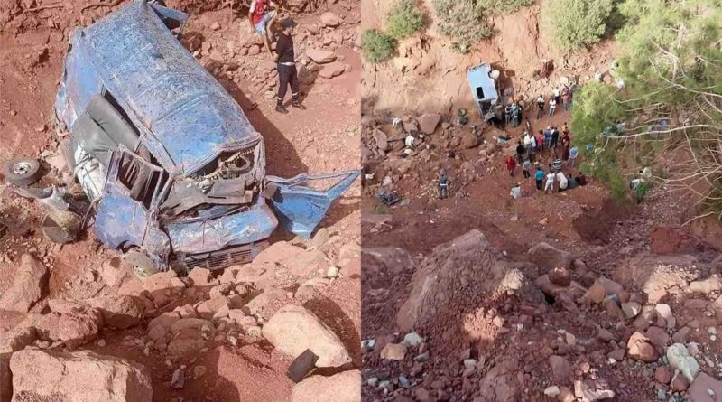 accident de la route à Demnate Maroc