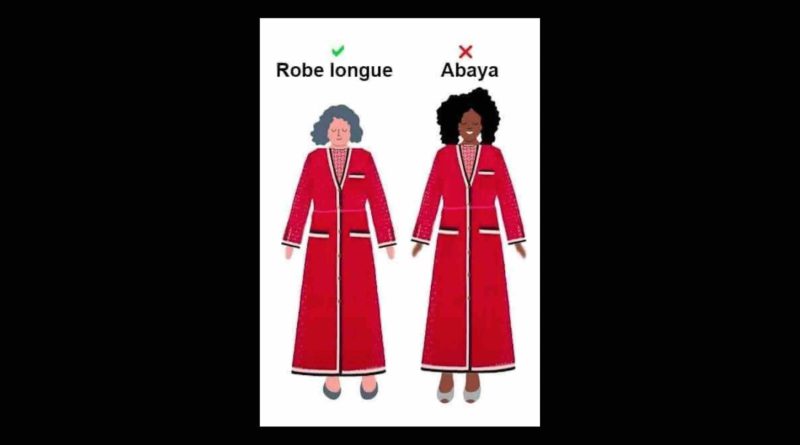 différences robe longue abaya Maroc France