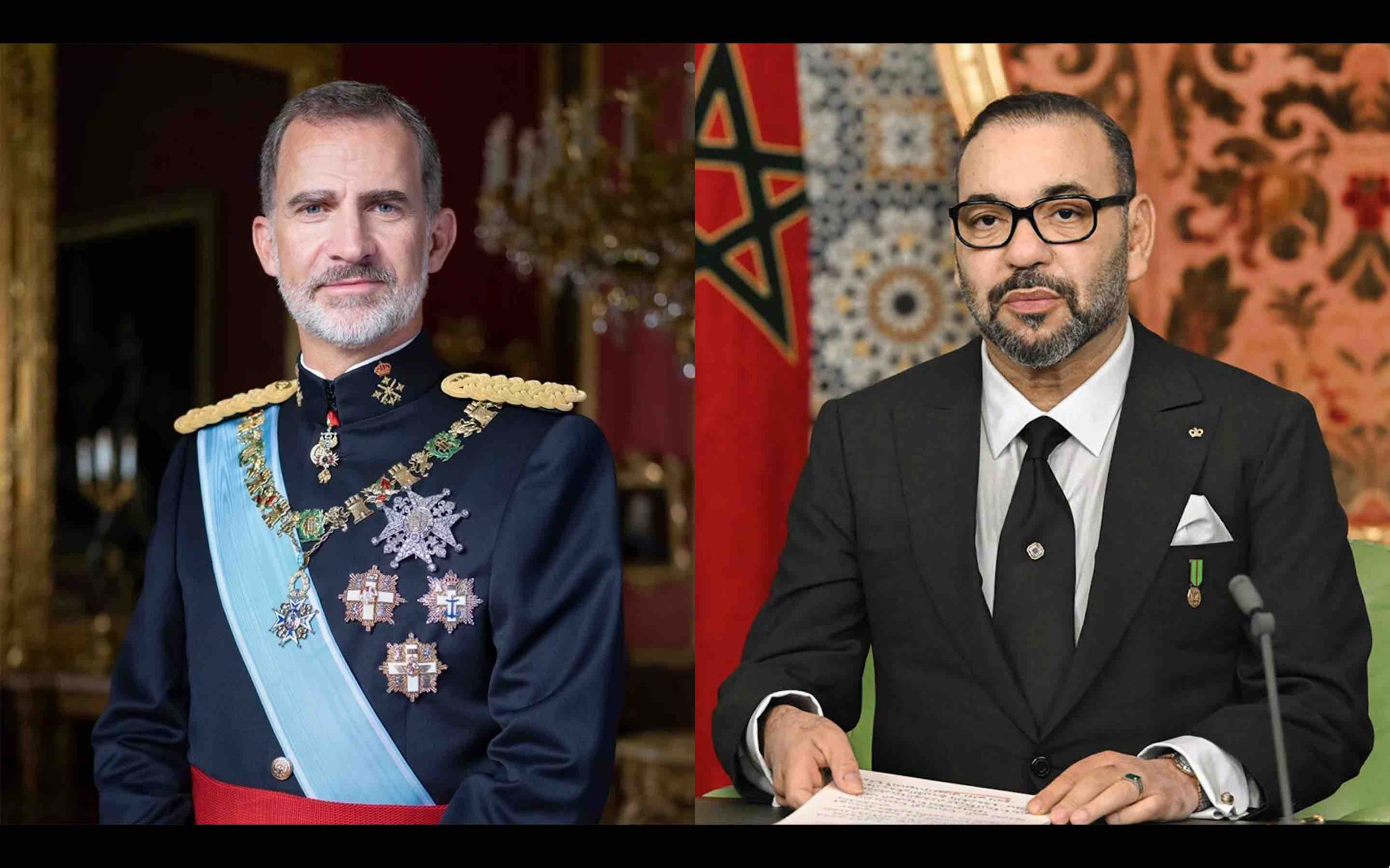 Maroc Espagne Roi Mohammed 6 Roi Felipe