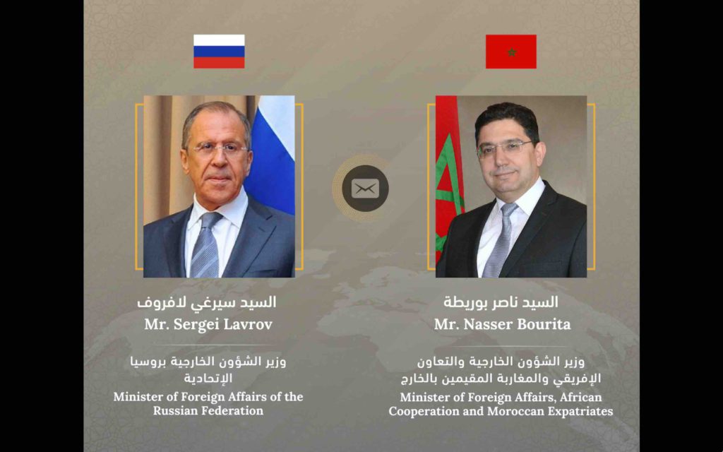 Maroc Russie Nasser Bourita et Sergueï Lavrov Morocco Russia