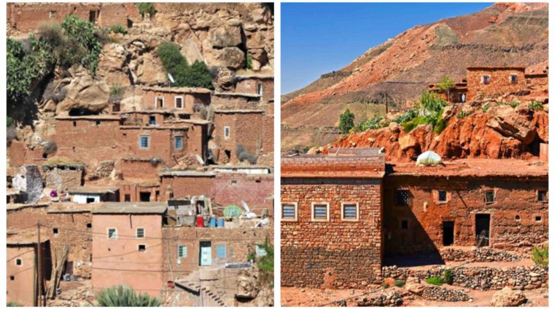Maroc maisons montagne Atlas marocain