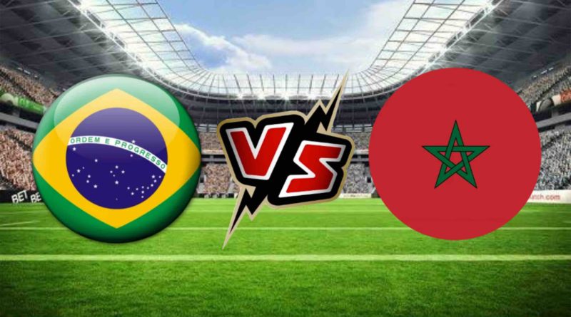 Maroc vs Brésil football foot Morocco vs Brazil