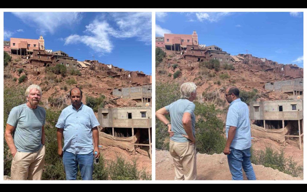 Richard Branson séisme Maroc Morocco earthquake