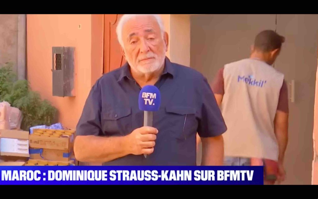 Vidéo BFMTV : Dominique Strauss-Kahn parle du séisme au Maroc