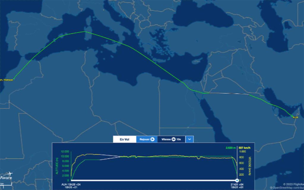 avions Émirats arabes unis séisme Maroc Algérie