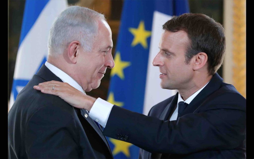 Emmanuel Macron Benjamin Netanyahu