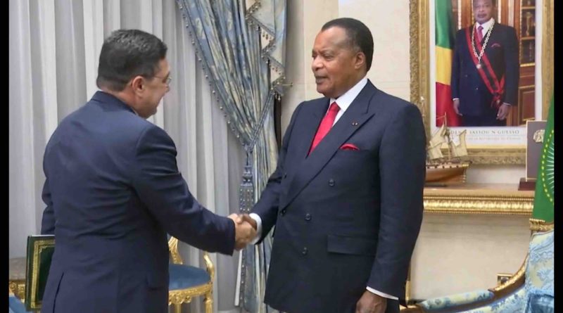 Nasser Bourita, a remis un message du roi Mohammed 6 au président du Congo, Denis Sassou Nguesso
