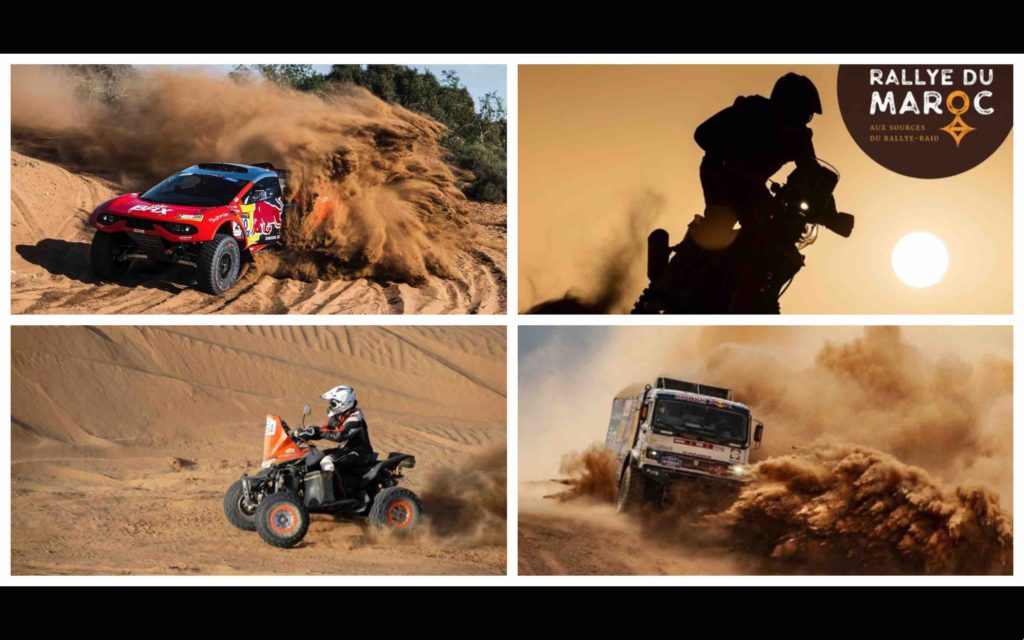 Rallye du Maroc autos camions motos quads