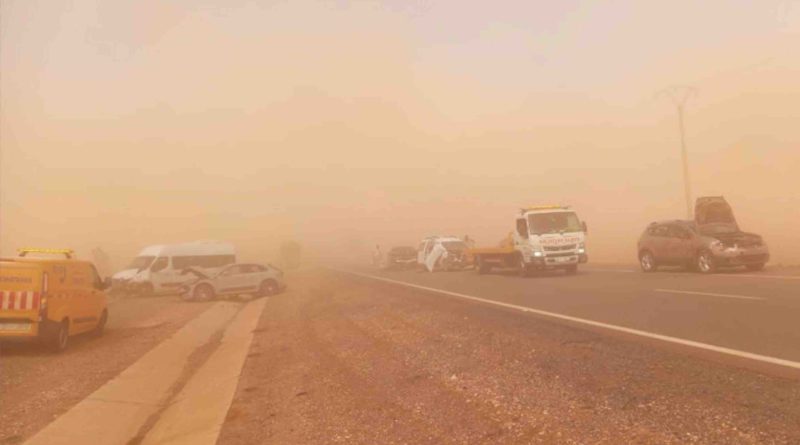 Tempête de vent et de poussière Maroc