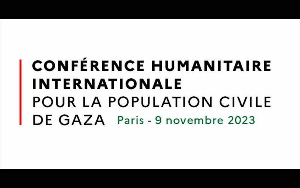 Conférence humanitaire internationale pour la population civile de Gaza