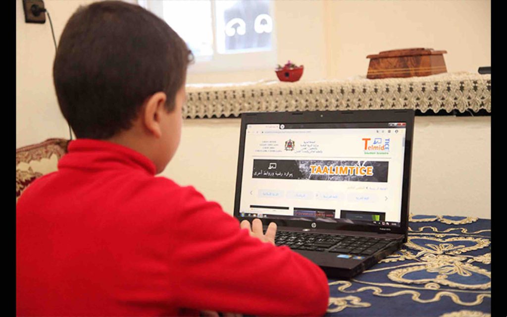 Maroc TelmidTICE soutien scolaire enseignement a distance Maroc