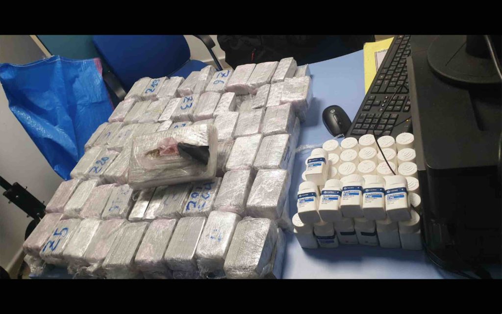 Maroc saisie 74 804 comprimés psychotropes 1,95 kilos cocaïne