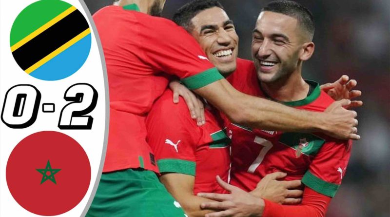 Tanzanie Maroc Morocco Tanzania 2-0
