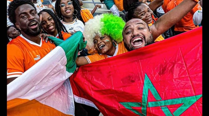 Côte d'Ivoire Maroc Ivory Coast Morocco supporters