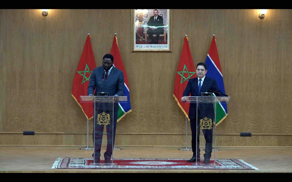 Mamadou Tangara Nasser Bourita Maroc Gambie Morocco Gambia