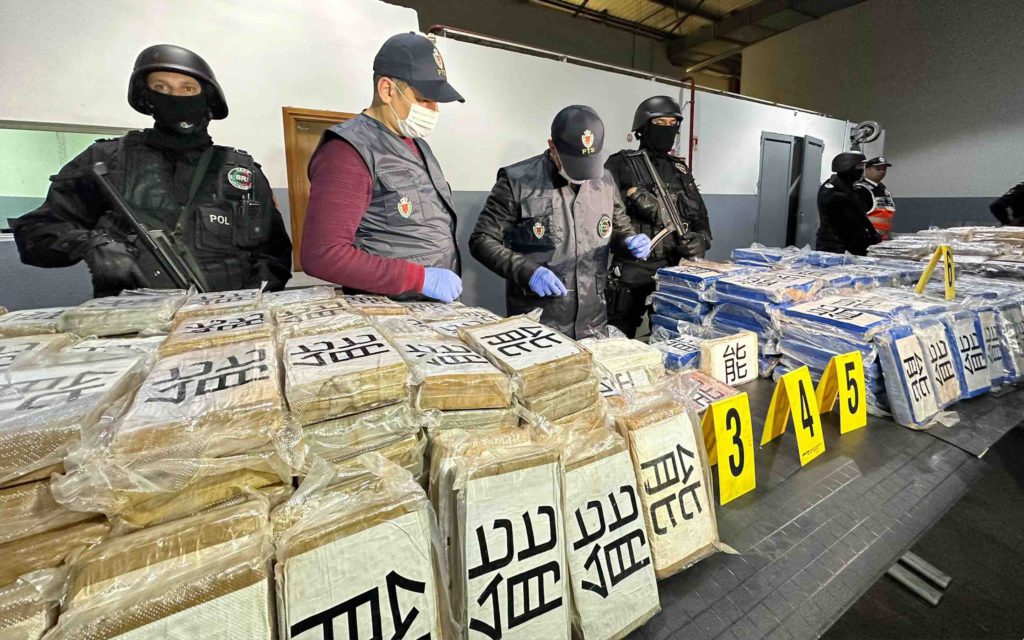 Maroc une tonne, 488 kilos et 80 grammes de cocaïne