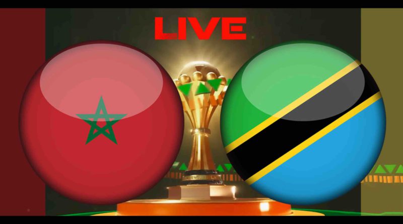 (Vidéo live direct) CAN - match Maroc - Tanzanie streaming Morocco Tanzania