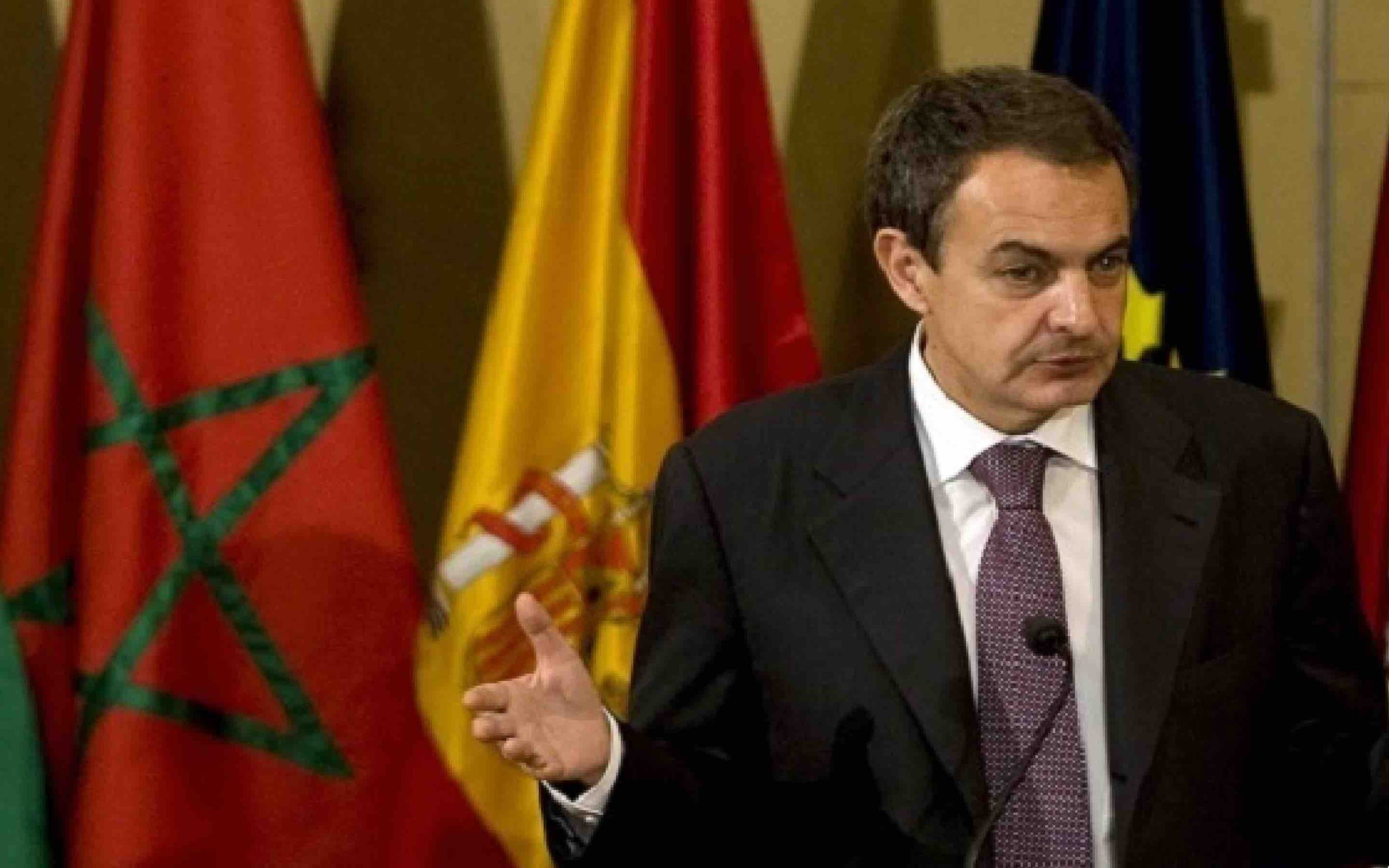 José Luis Rodriguez Zapatero Maroc Espagne Morocco Spain