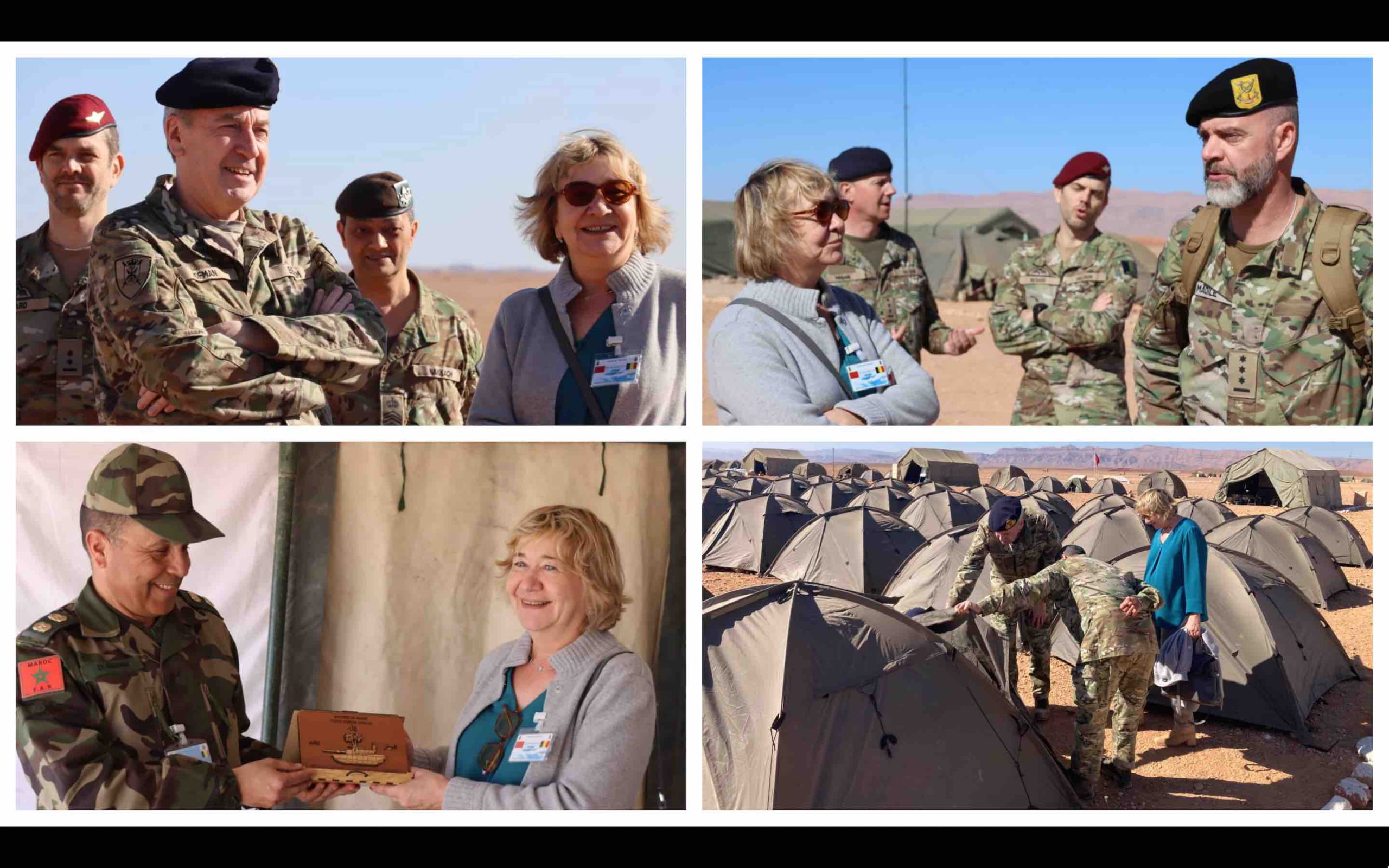 Maroc Belgique militaires soldats belges stage désert marocain