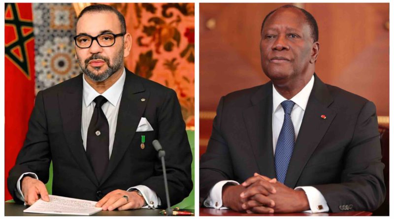 Roi Maroc Mohammed 6 président Côte d'Ivoire Alassane Ouattara