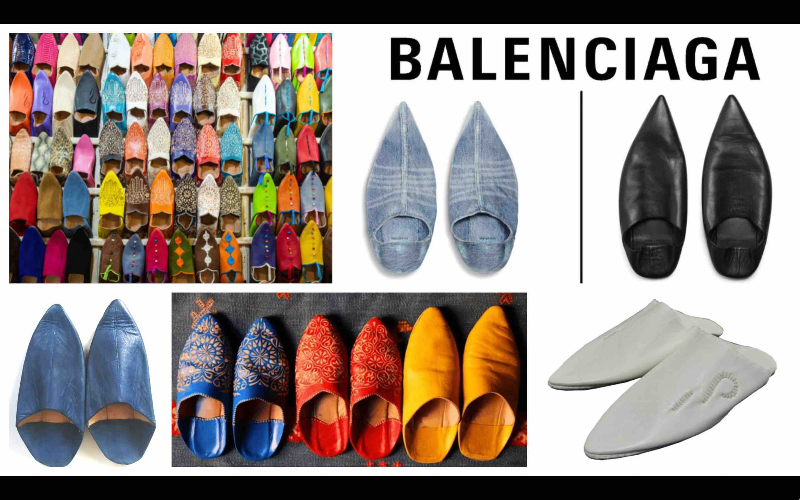 Balenciaga babouches marocaines Maroc Morocco