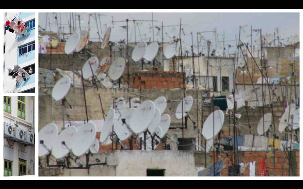 Maroc Casablanca paraboles climatiseurs linge
