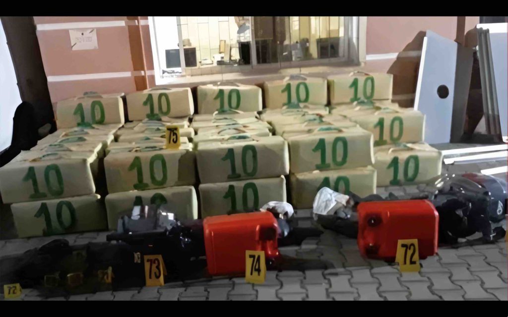 Maroc Kénitra saisie 2145 kilos résine de cannabis