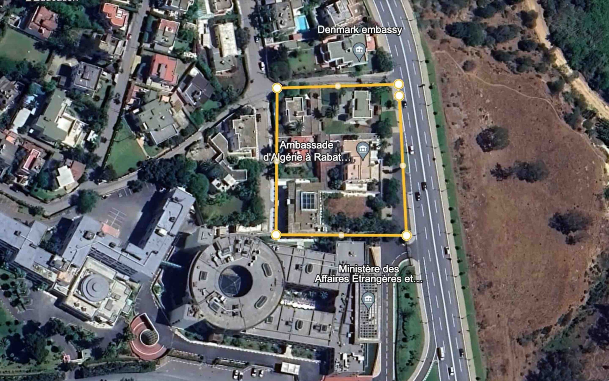 Maroc Rabat expropriation ambassade Algérie