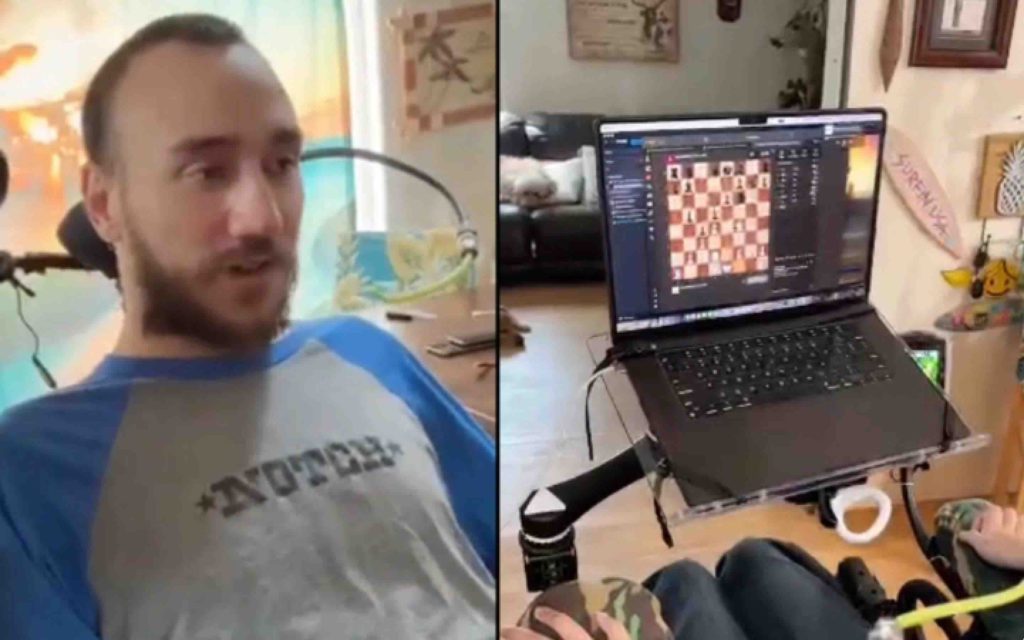 Neuralink tétraplégique échecs Chess pensée