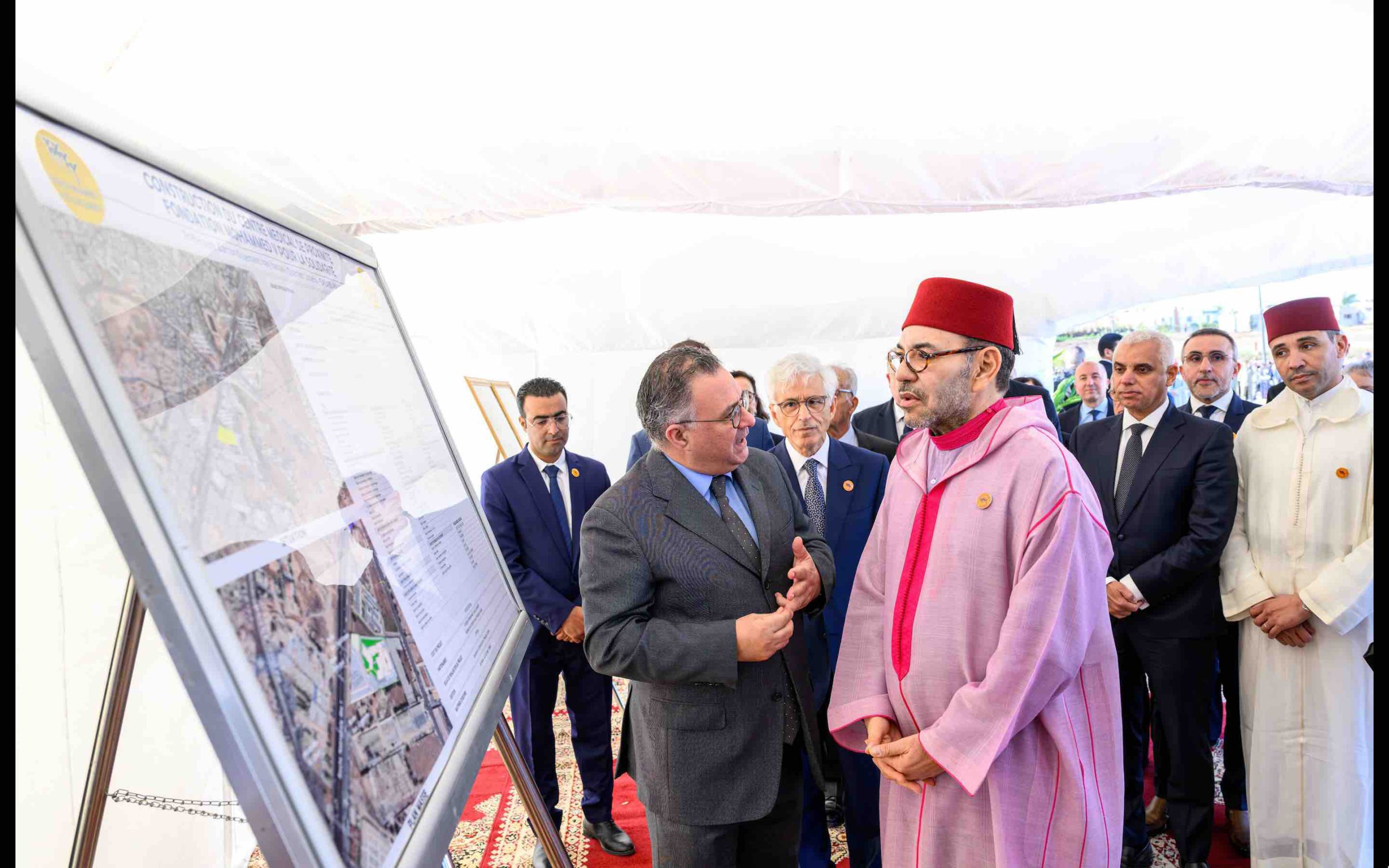 Roi Maroc Mohammed 6 inauguration pose première pierre