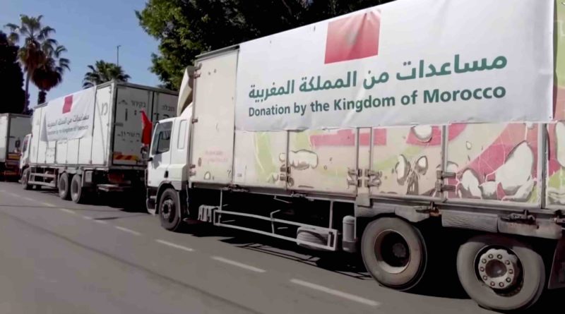 aide humanitaire Maroc Gaza Palestine