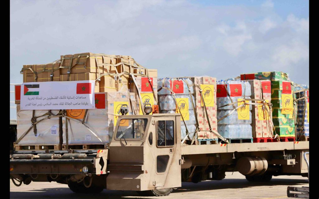 aide humanitaire Maroc Gaza Palestine