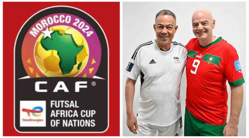 CAN futsal Maroc 2024 Fouzi Lekjaa Gianni Infantino