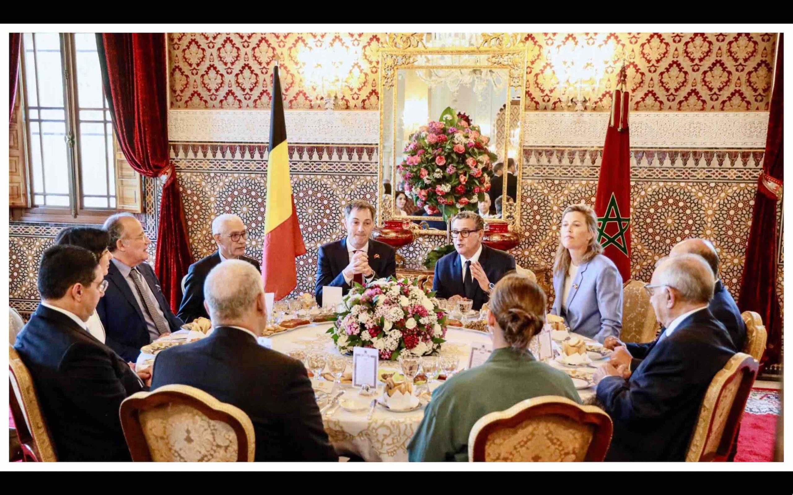 Le Roi Mohammed 6 offre un déjeuner en l’honneur du Premier ministre belge