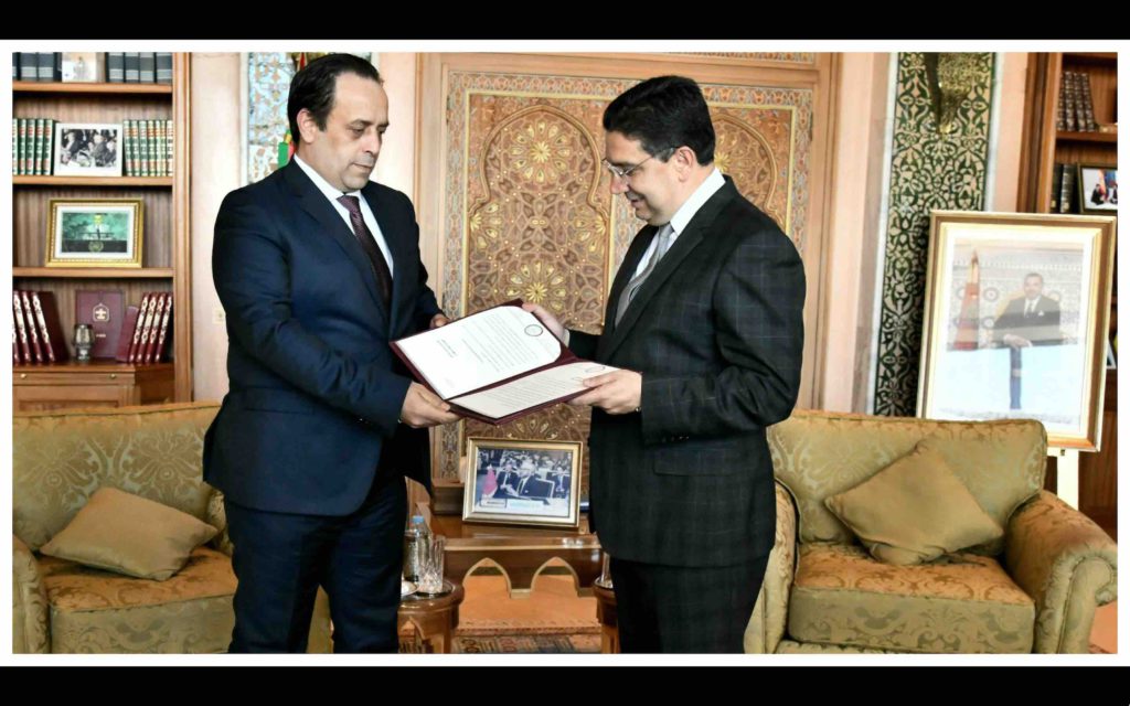 Sami El Menfi, Nasser Bourita Maroc Libye