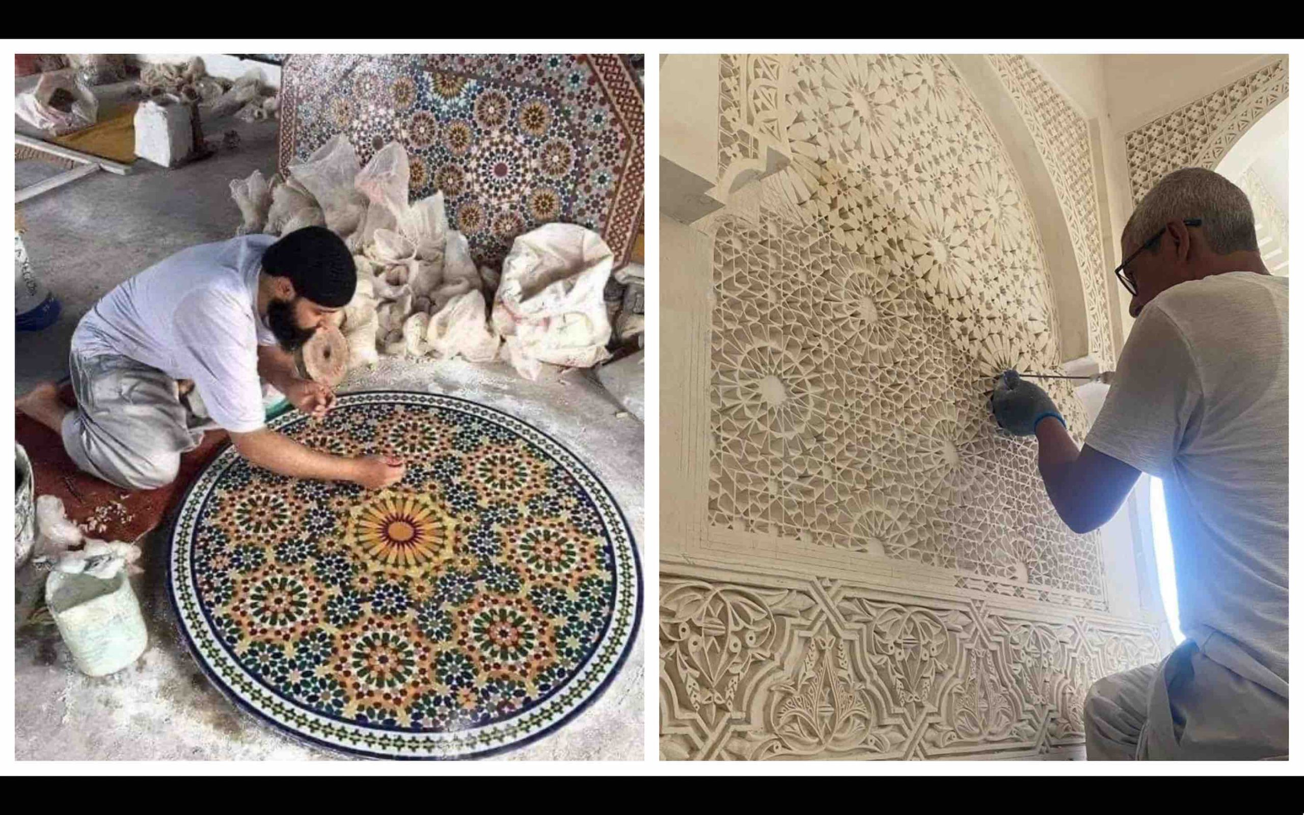 zellige marocain plâtre Maroc