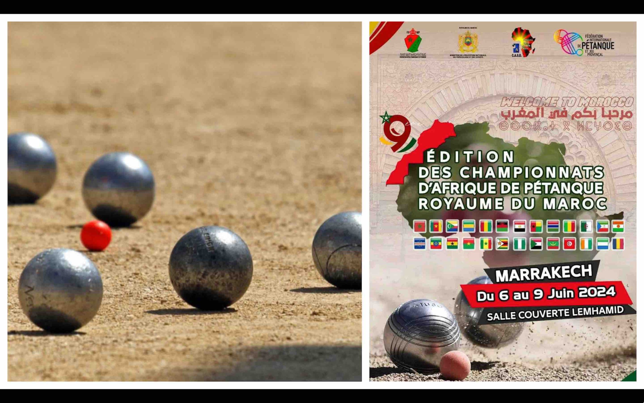 Championnat d'Afrique de pétanque 2024 Maroc Marrakech