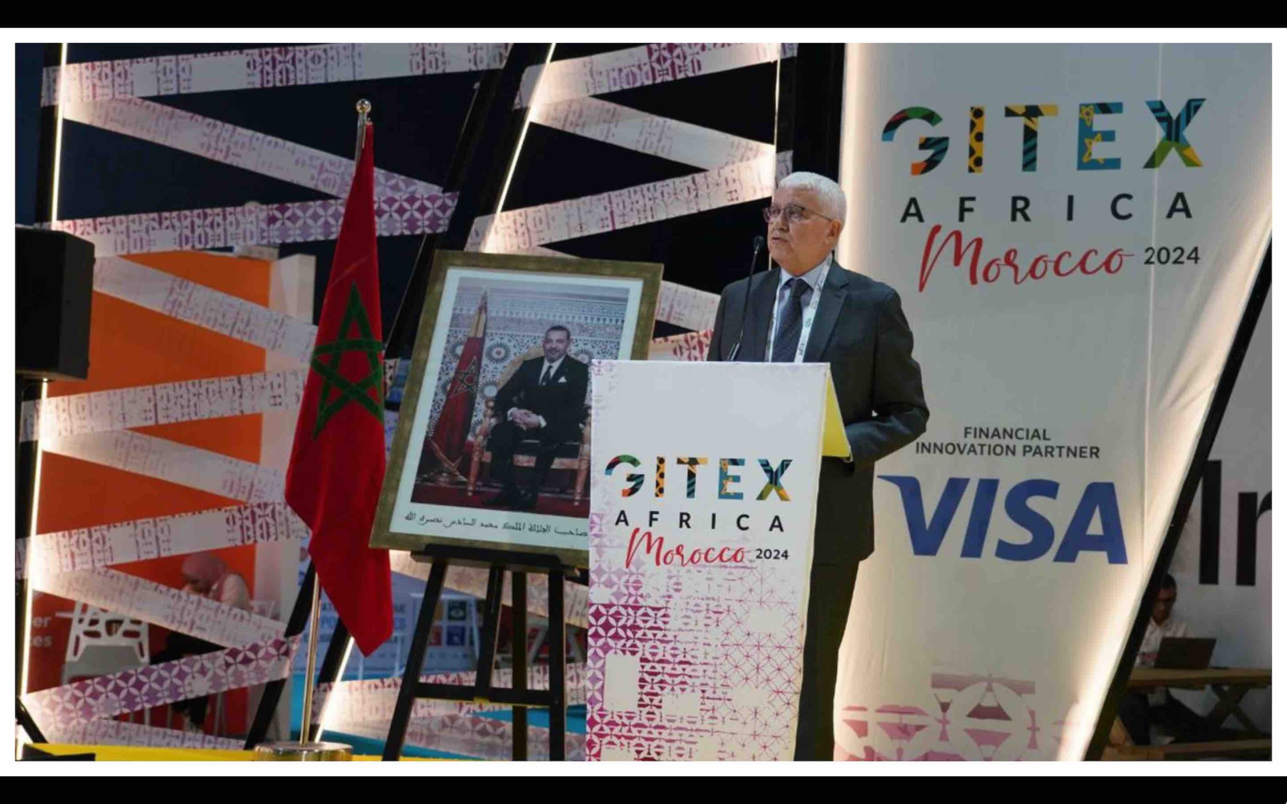 Maroc Abderrahim Bouazza PDG de Bank Al-Maghrib BAM Gitex Africa Morocco 2024