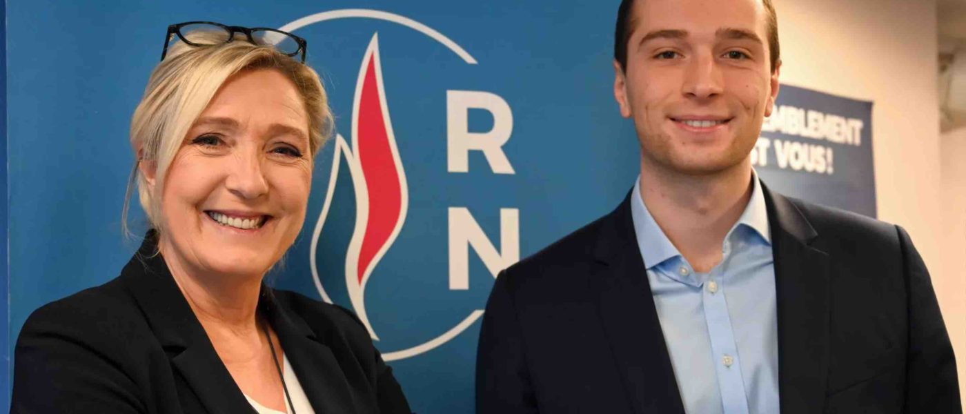 Marine Le Pen Jordan Bardella front national FN rassemblement national RN